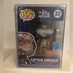 Funko Pop Art Series Captain America 33 Target Exclusive Sealed Funko Hardcase
